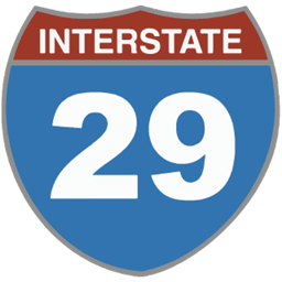 Interstate 29 Lieferservice logo.